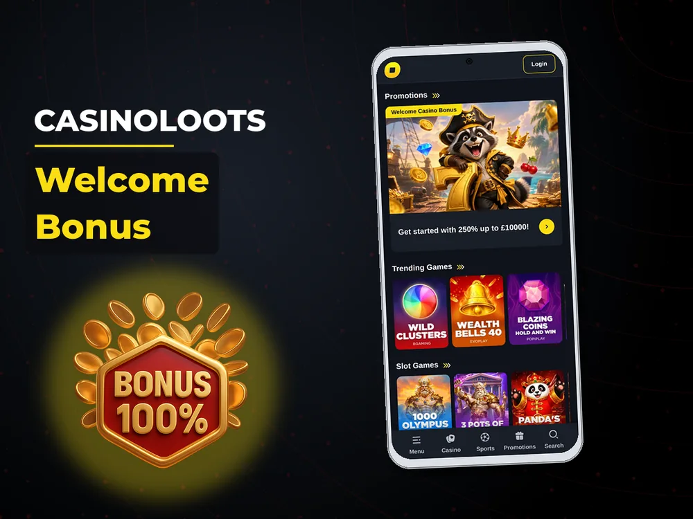 Casinoloots - Welcome Bonus