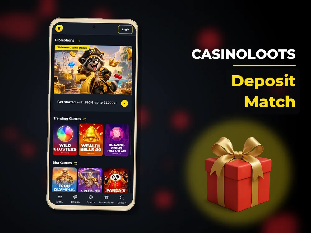 Casinoloots - Deposit Match