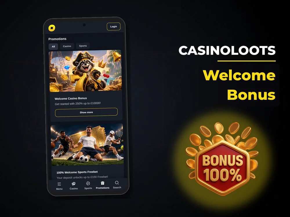 Casinoloots - Welcome Bonus